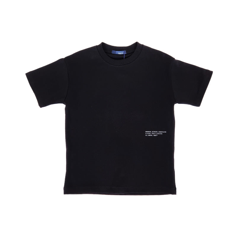 Boy Printed Oversized Tee - Black - SB2310235D