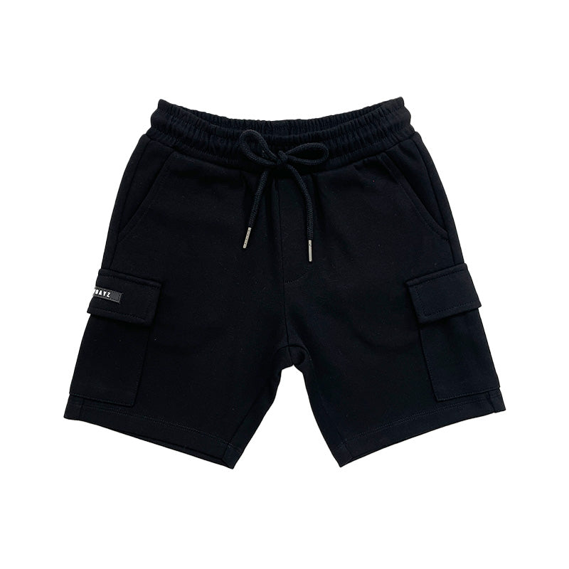 Boy Cargo Sweat-Shorts - Black - SB2310236D