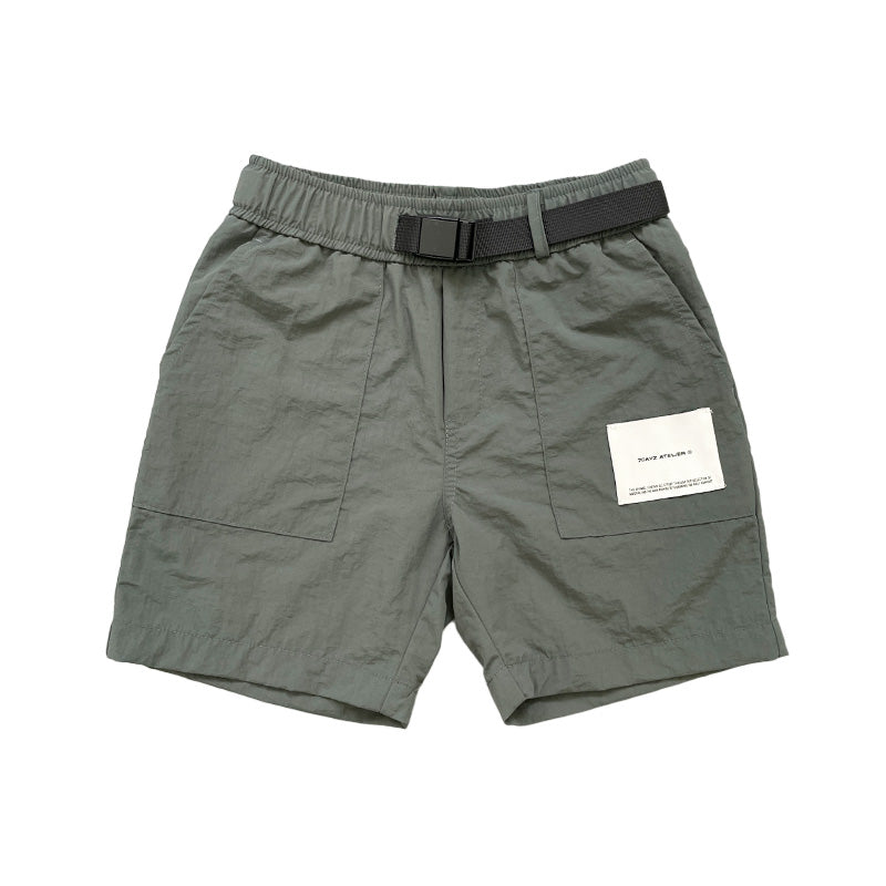 Boy Nylon Shorts - Dark Green - SB2310239B