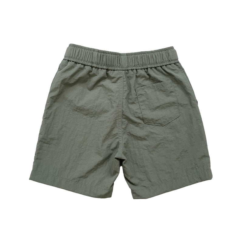 Boy Nylon Shorts - Dark Green - SB2310239B