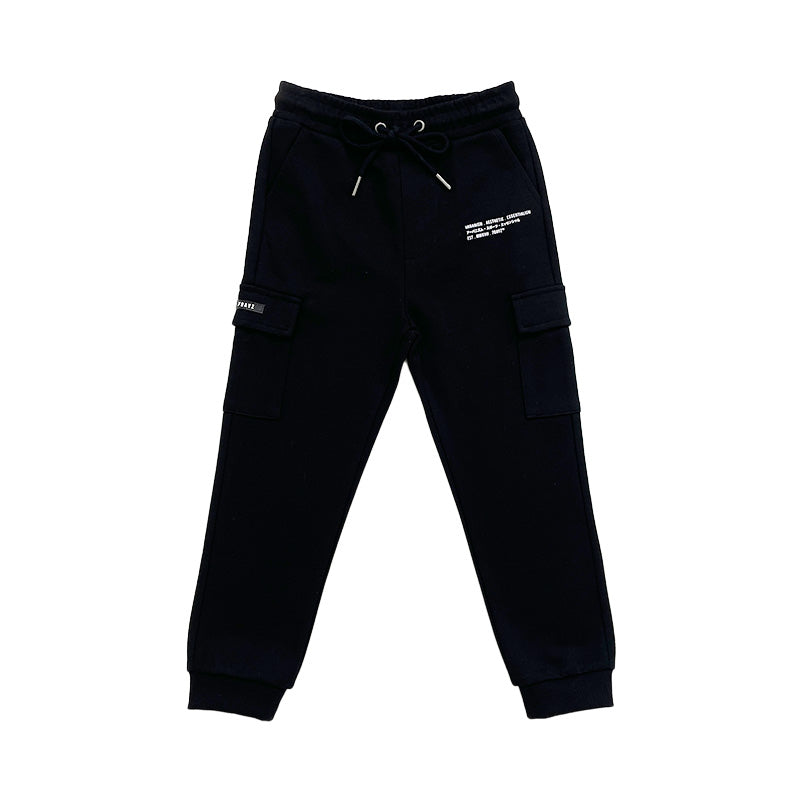 Boy Cargo Sweatpants - Black - SB2310242C