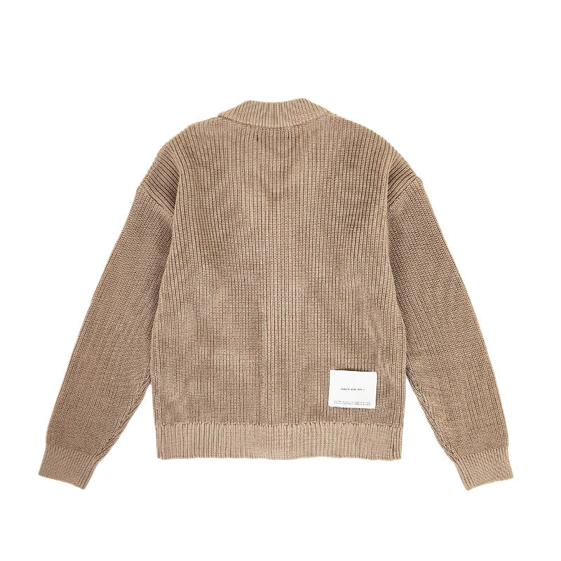 Boy Oversized Cardigan - Coffee - SB2310243A