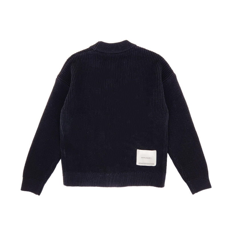 Boy Oversized Cardigan - Black - SB2310243B