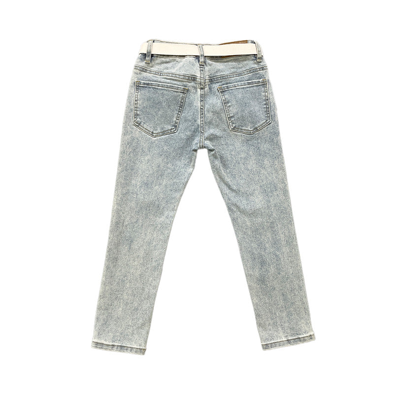 Boy Slim Fit Long Jeans - Light Blue - SB2310244B