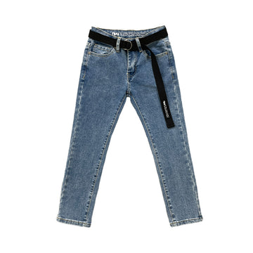 Boy Slim Fit Long Jeans - Dark Blue - SB2310244C
