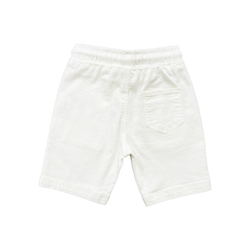 Boy Denim Shorts - Off White - SB2310245A