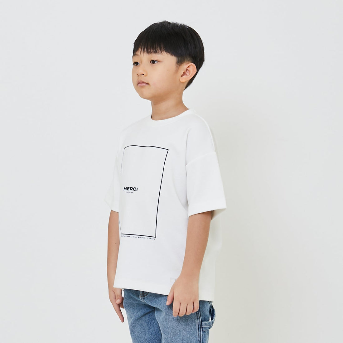 Boy Printed Pique Top - Off White - SB2310261A