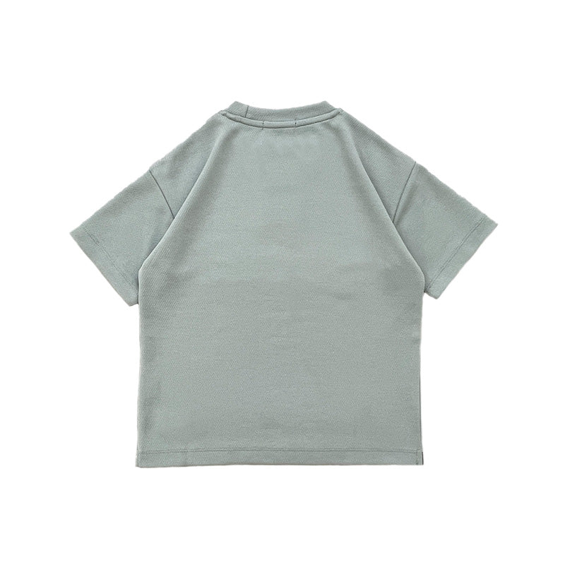 Boy Printed Pique Top - Light Blue - SB2310261C