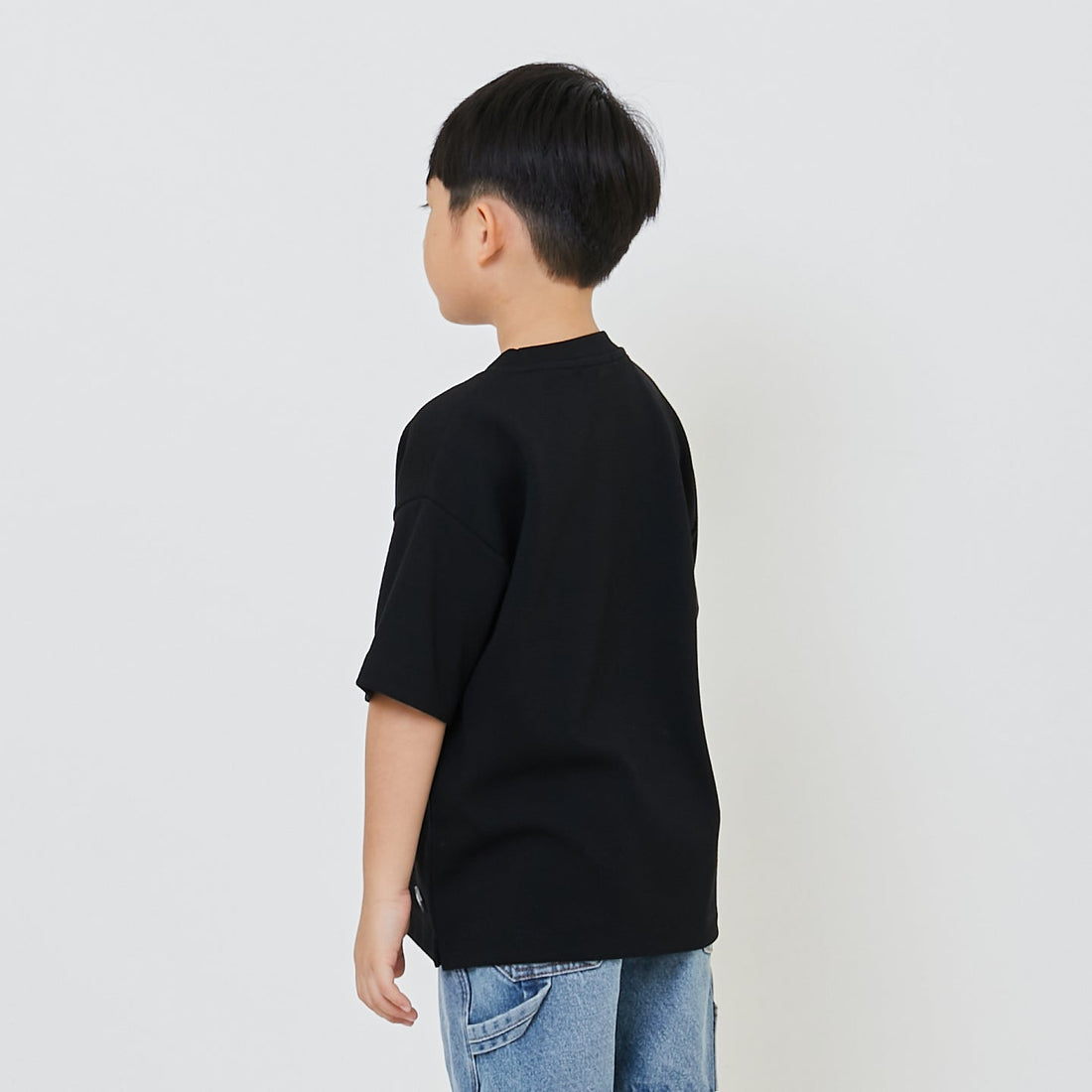 Boy Printed Pique Top - Black - SB2310261D