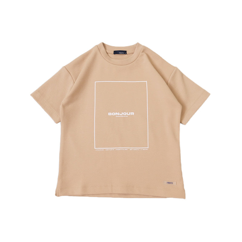 Boy Oversized Pique Top - Beige - SB2310261E