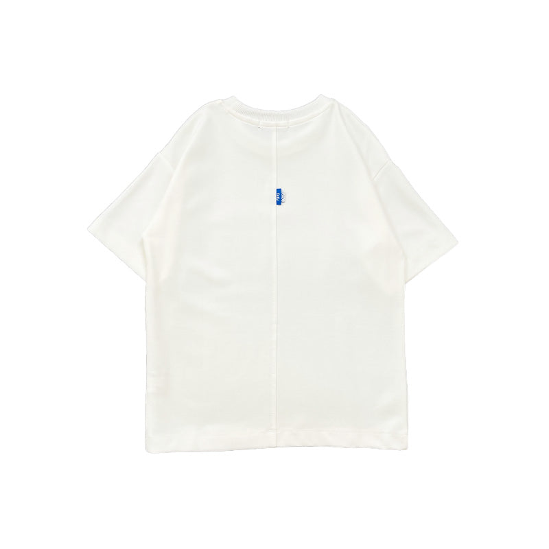 Boy Printed Oversized Tee - Off White - SB2311262A