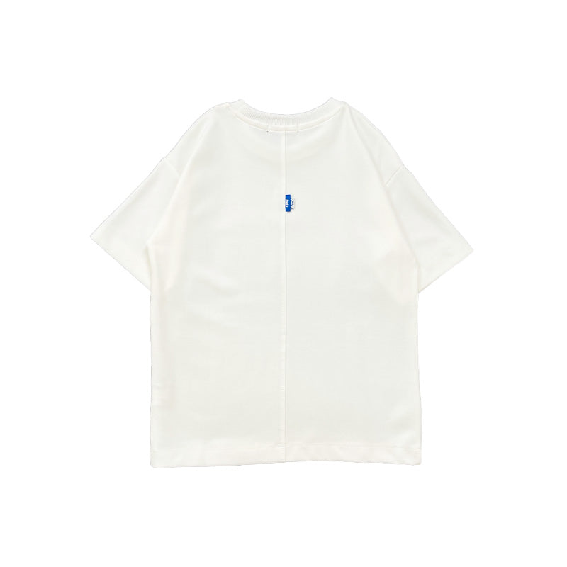 Boy Printed Oversized Tee - Off White - SB2311262A