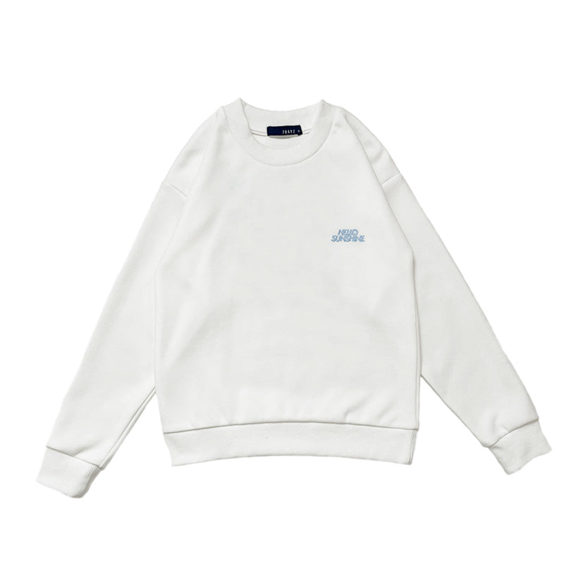 Boy Embroidery Oversized Sweatshirt - Off White - SB2311266A