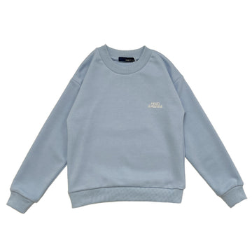 Boy Embroidery Oversized Sweatshirt - Light Blue - SB2311266B