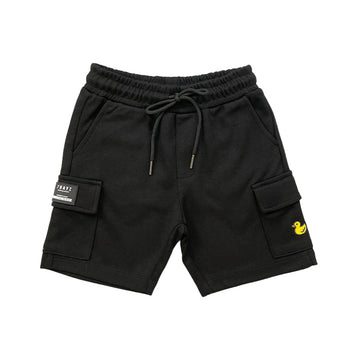 Boy Cargo Sweat-Shorts - Black - SB2312276C