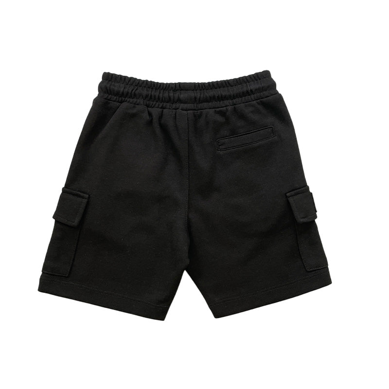 Boy Cargo Sweat-Shorts - Black - SB2312276C