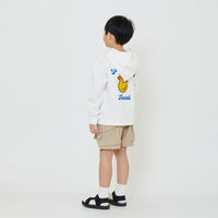 Boy Embroidery Oversized Hoodie - Off White - SB2312277A