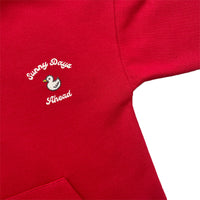 Boy Embroidery Oversized Hoodie - Dark Red - SB2312277C