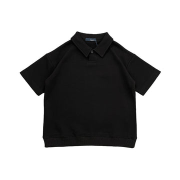 Boy Oversized Polo Tee - Black - SB2312280C