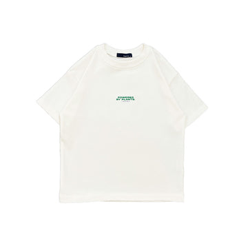 Boy Printed Oversized Tee - Off White - SB2312281A