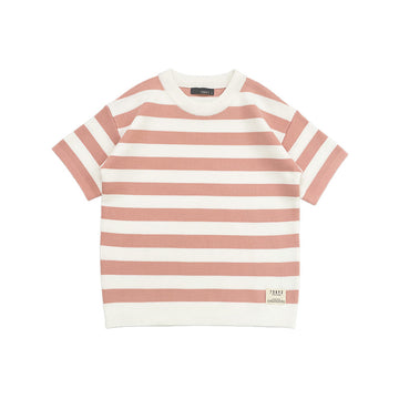 Boy Oversized Stripe Sweater - Flamingo - SB2312284A