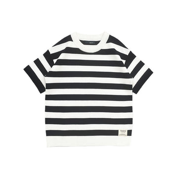 Boy Oversized Stripe Sweater - Navy - SB2312284D