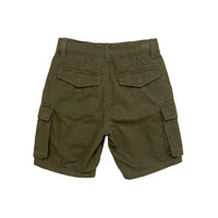 Boy Slim Fit Twill Cargo Shorts - Army Green - SB2312287B