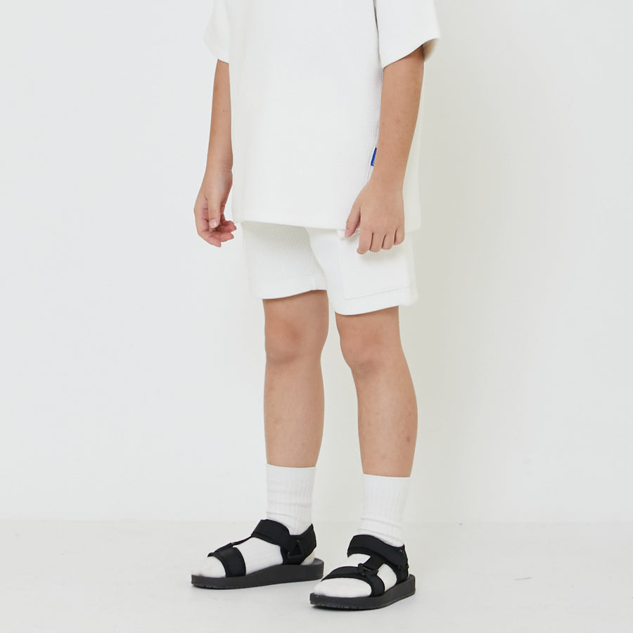 Boy Waffle Knit Cargo Shorts - SB2401006