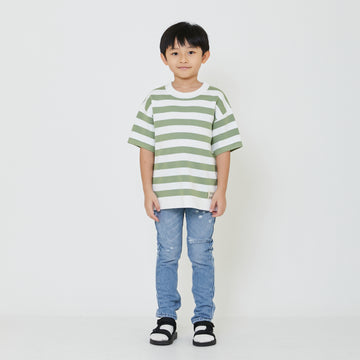 Boy Oversized Stripe Sweater - SB2401007
