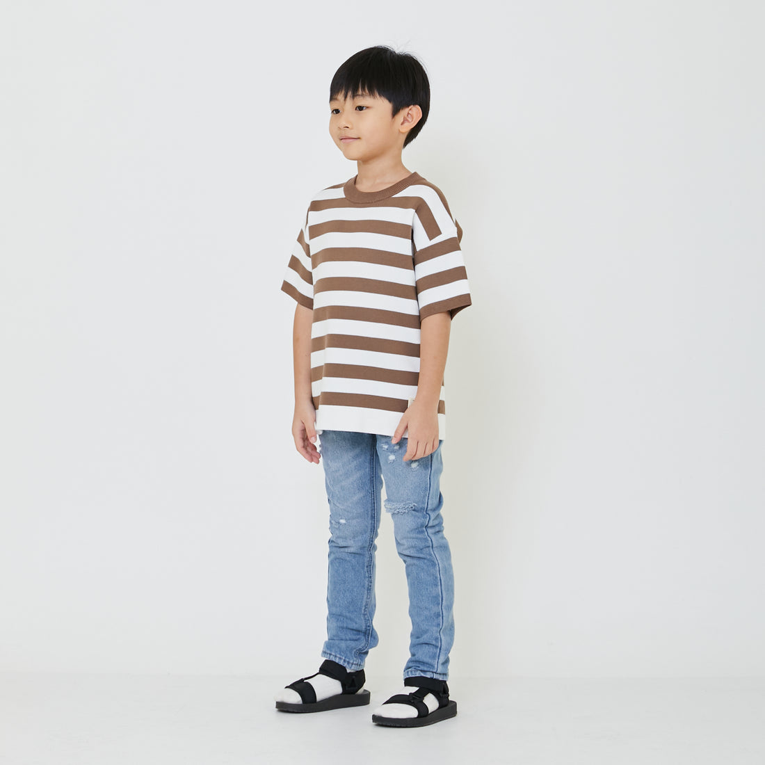 Boy Oversized Stripe Sweater - SB2401007