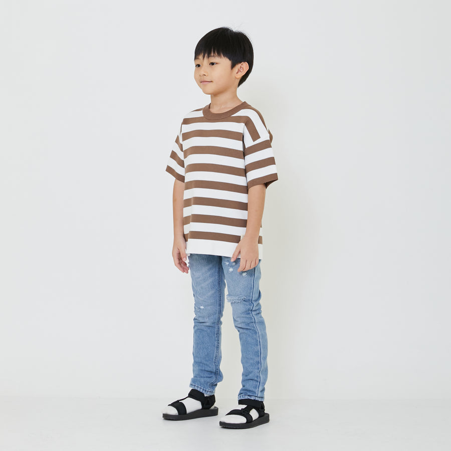 Boy Oversized Stripe Sweater - SB2401007