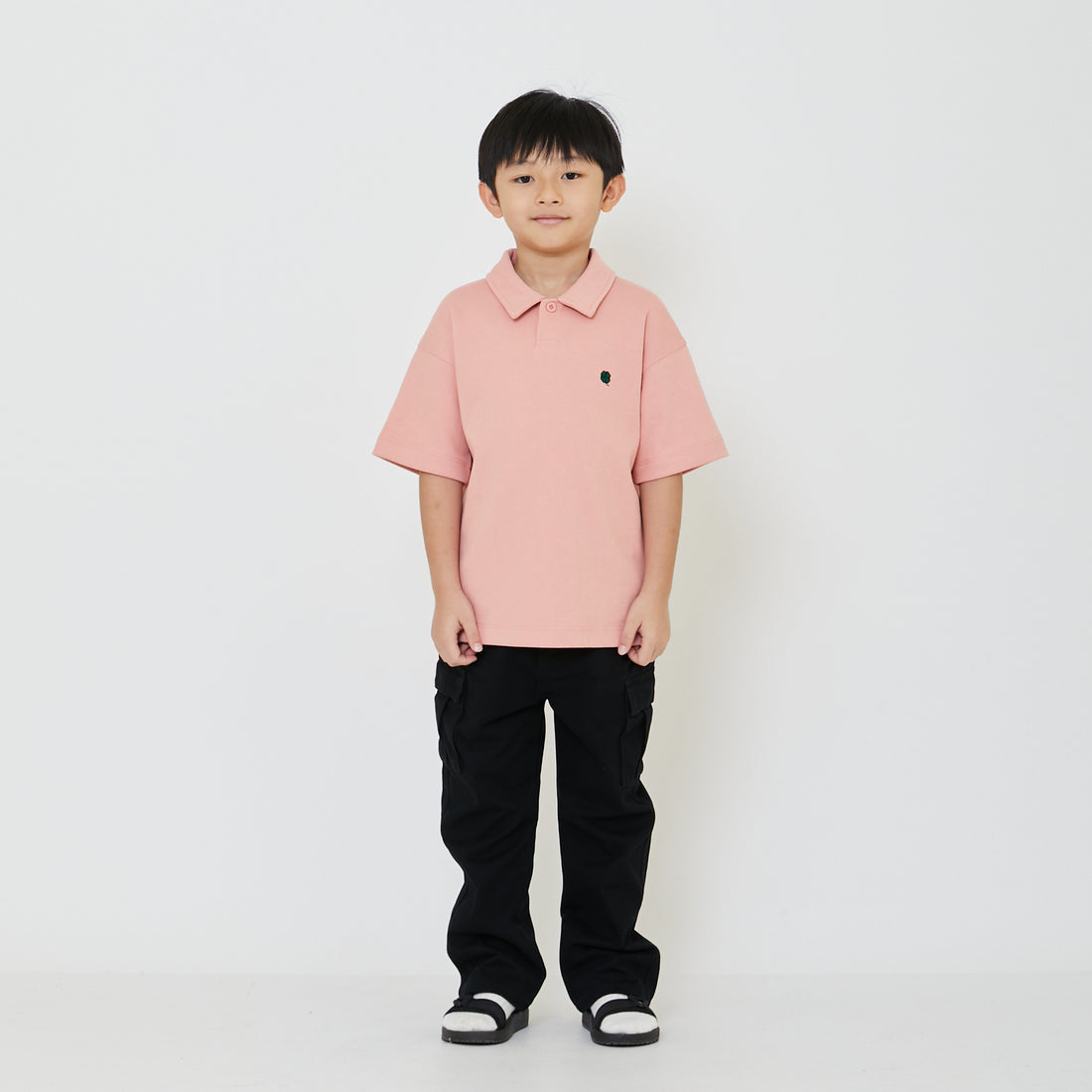 Boys Oversized Polo Tee - SB2402025