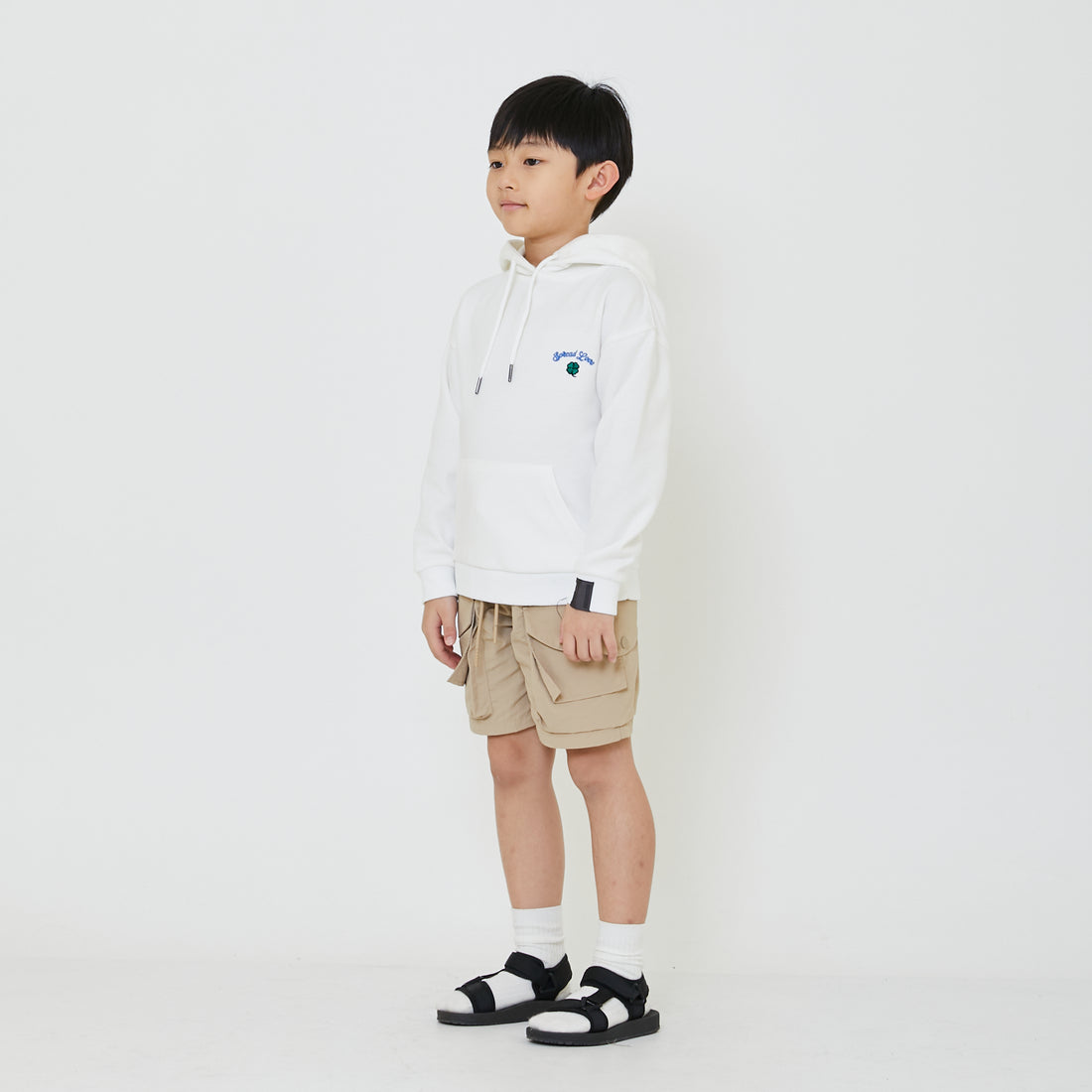 Boy Embroidery Oversized Hoodie - SB2402026