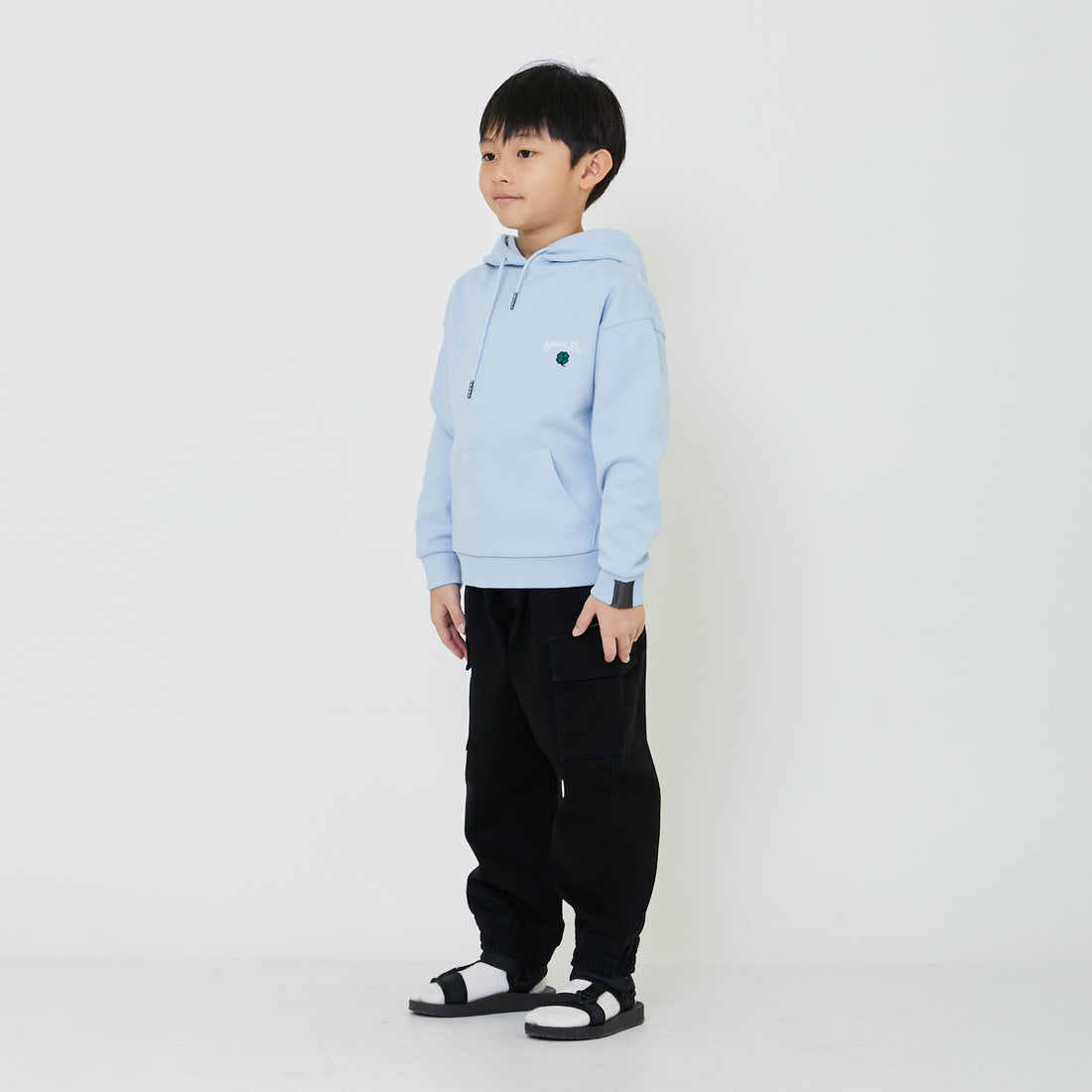 Boy Embroidery Oversized Hoodie - SB2402026