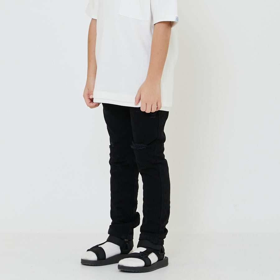 Boy Slim Fit Long Jeans with Belt - SB2402034