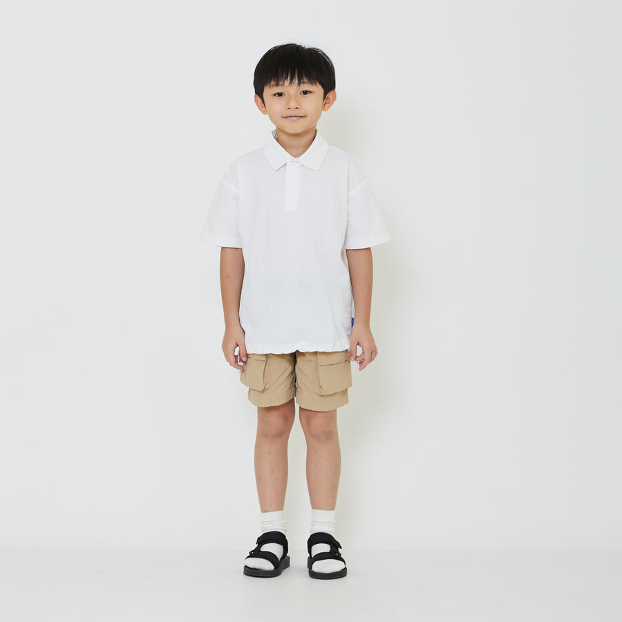 Boy Oversized Nylon Polo Tee - SB2403041