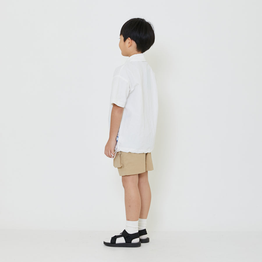 Boy Oversized Nylon Polo Tee - SB2403041