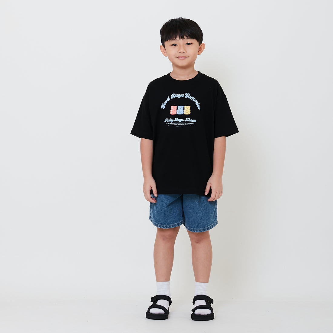 Boy Pleated Denim Shorts - SB2501015