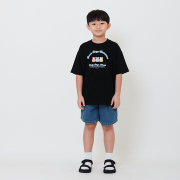 Boy Pleated Denim Shorts - SB2501015