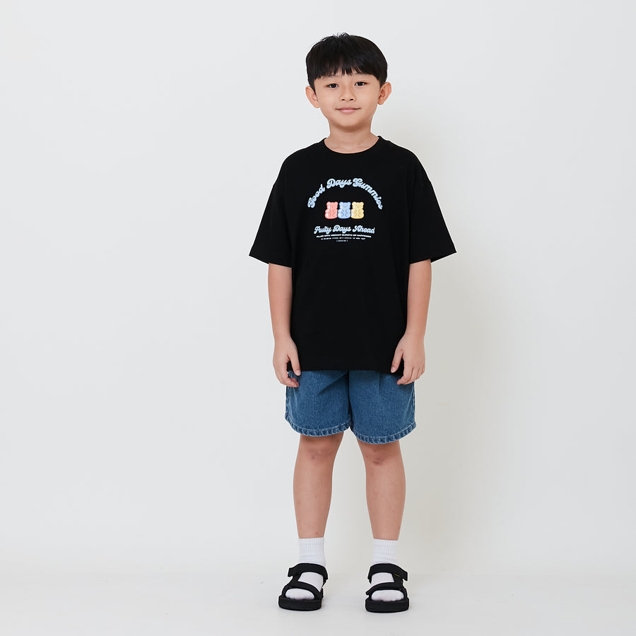 Boy Pleated Denim Shorts - SB2501015