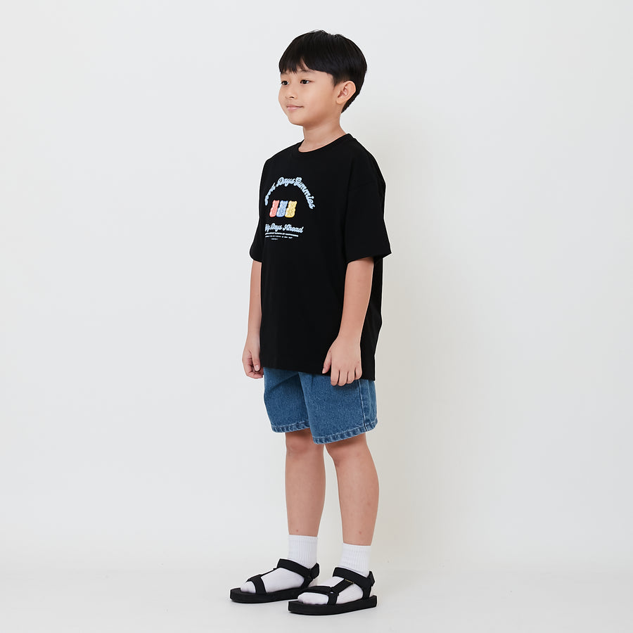 Boy Pleated Denim Shorts - SB2501015