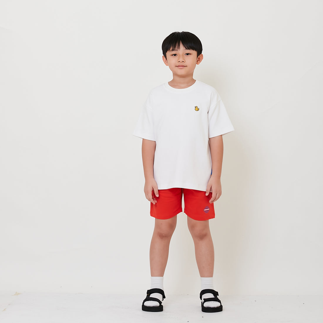 Boy Printed Sweat-Shorts - Dark Orange - SB2504057C