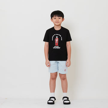 Boy Printed Sweat-Shorts - Light Blue - SB2504057D