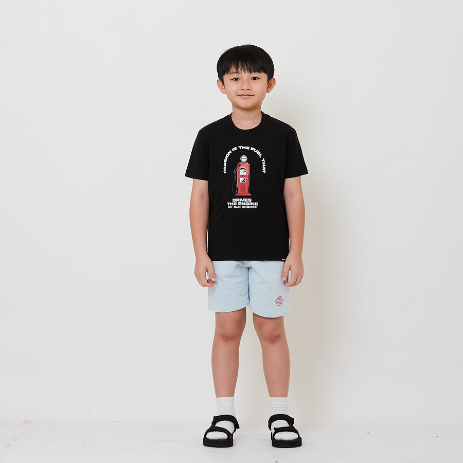 Boy Printed Sweat-Shorts - Light Blue - SB2504057D