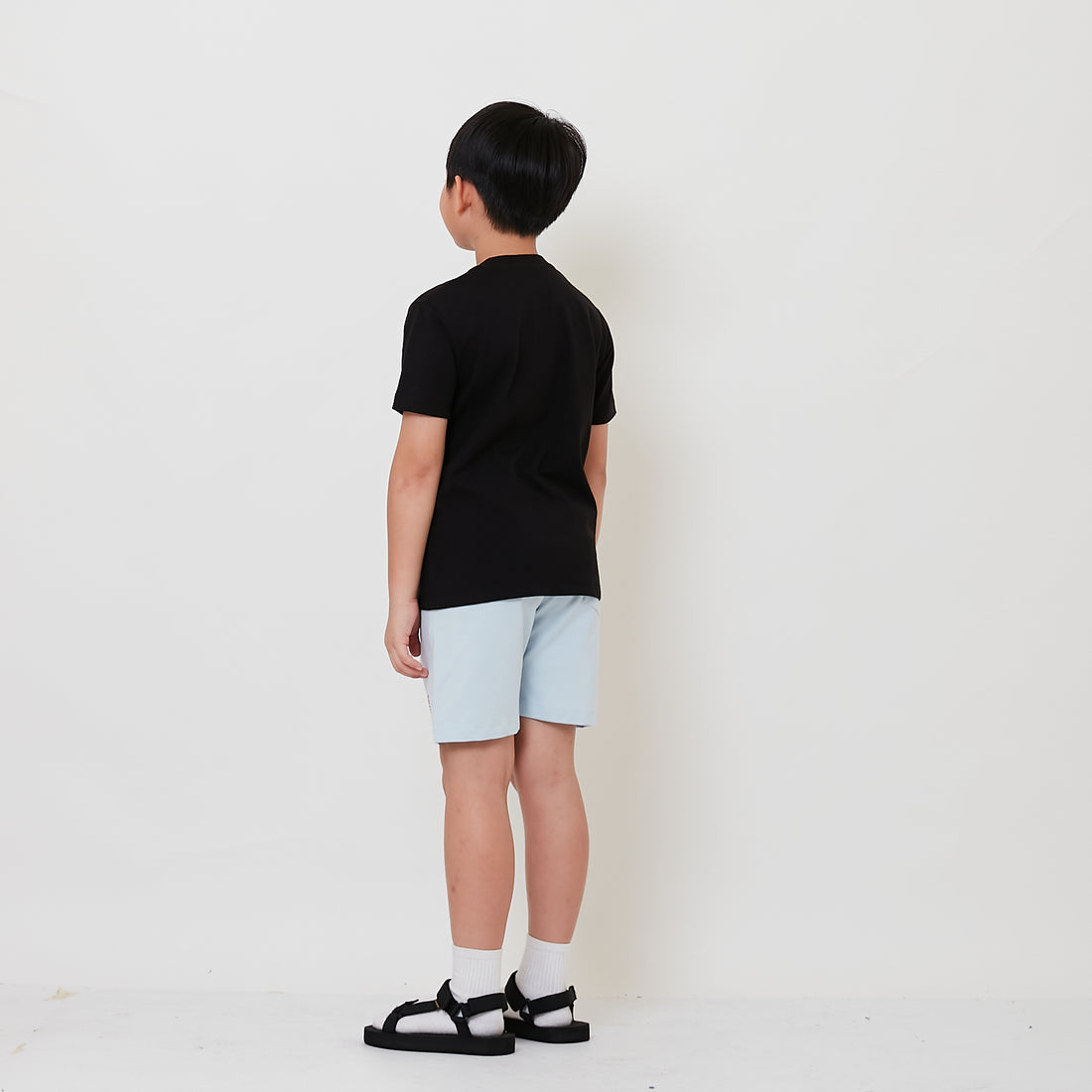 Boy Printed Sweat-Shorts - Light Blue - SB2504057D
