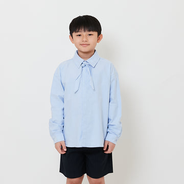 Boy Oversized Neck-Tie Shirt - Blue - SB2508105A