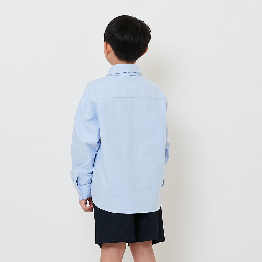 Boy Oversized Neck-Tie Shirt - Blue - SB2508105A