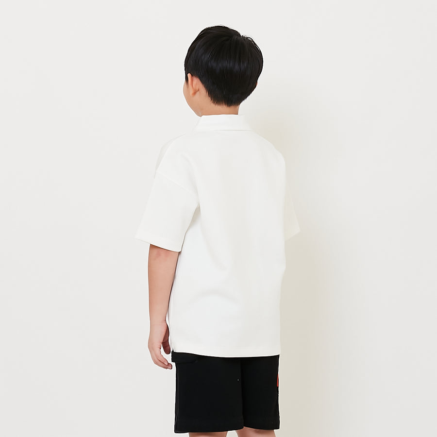 Boy Printed Oversized Polo Tee - SB2508108