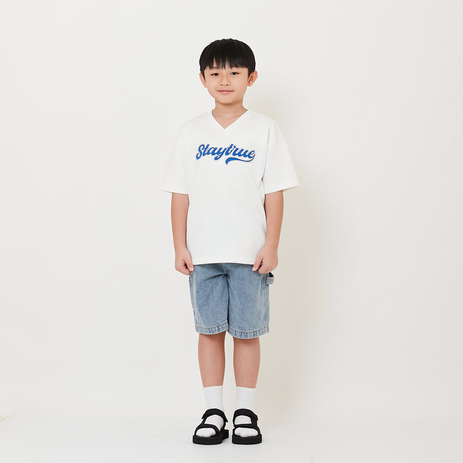 Boy Denim Worker Shorts - SB2508111