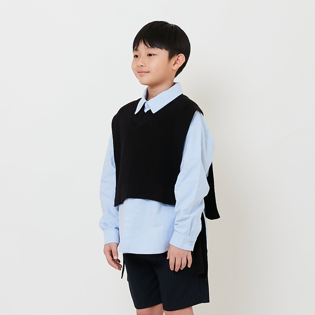 Boy Vest Top - Black - SB2508176A